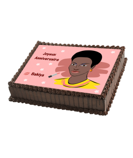 Gâteau décoré femme black